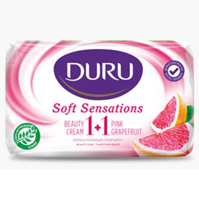 Мыло Дуру 1+1 80г розовый грейпфрут