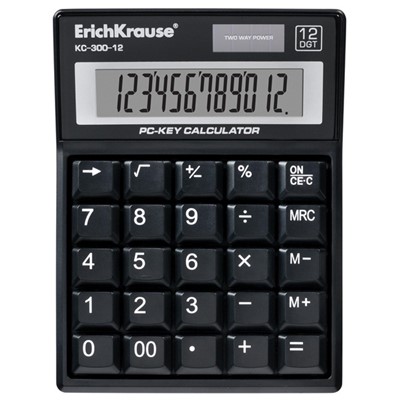 Калькулятор Erich Krause 12-разрядный 107*141мм КС-300-12