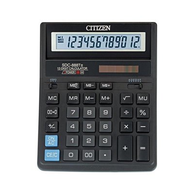 Калькулятор Citizen 12-разрядный 205*159мм SDC-888T