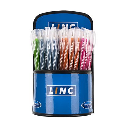Ручка шариковая синяя Linc Candy 0,6мм 7008/blue