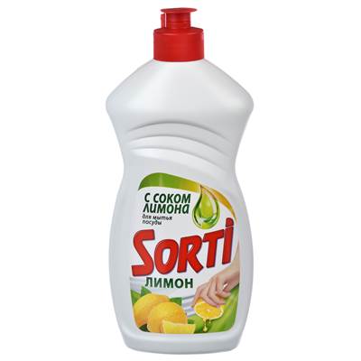 Жидкость для посуды Сорти 450мл Лимон