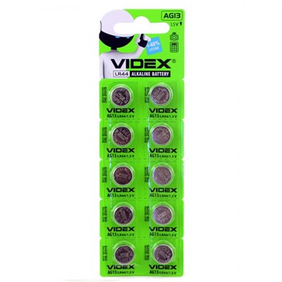 Батарейка таблетка Видекс G 13 LR44 цена за 1 шт