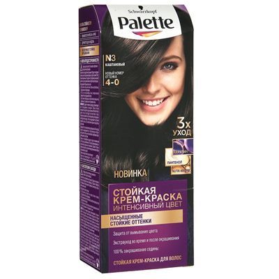 Краска для волос Palette N3 Каштановый